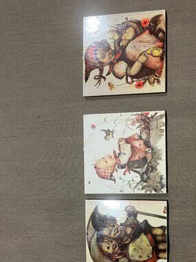 VTG Hummel Wood Wall Plaques Set of 3